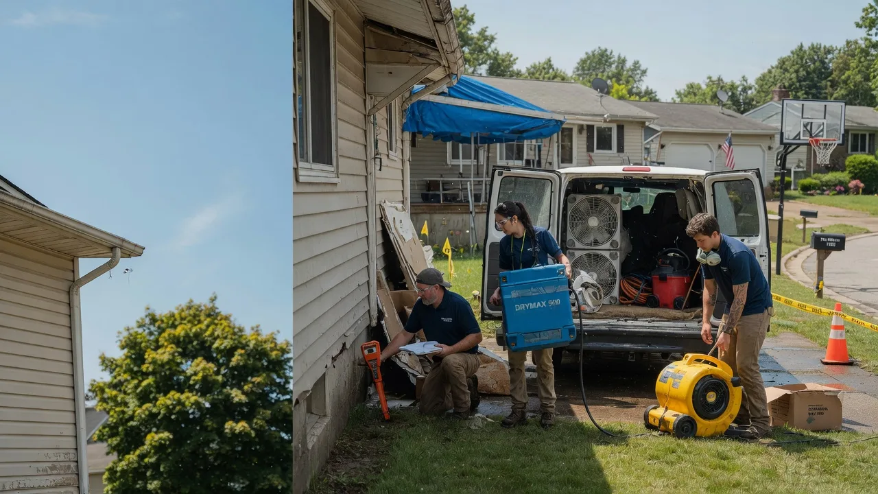 Ceiling Leak Cleanup in Cleves, OH near me